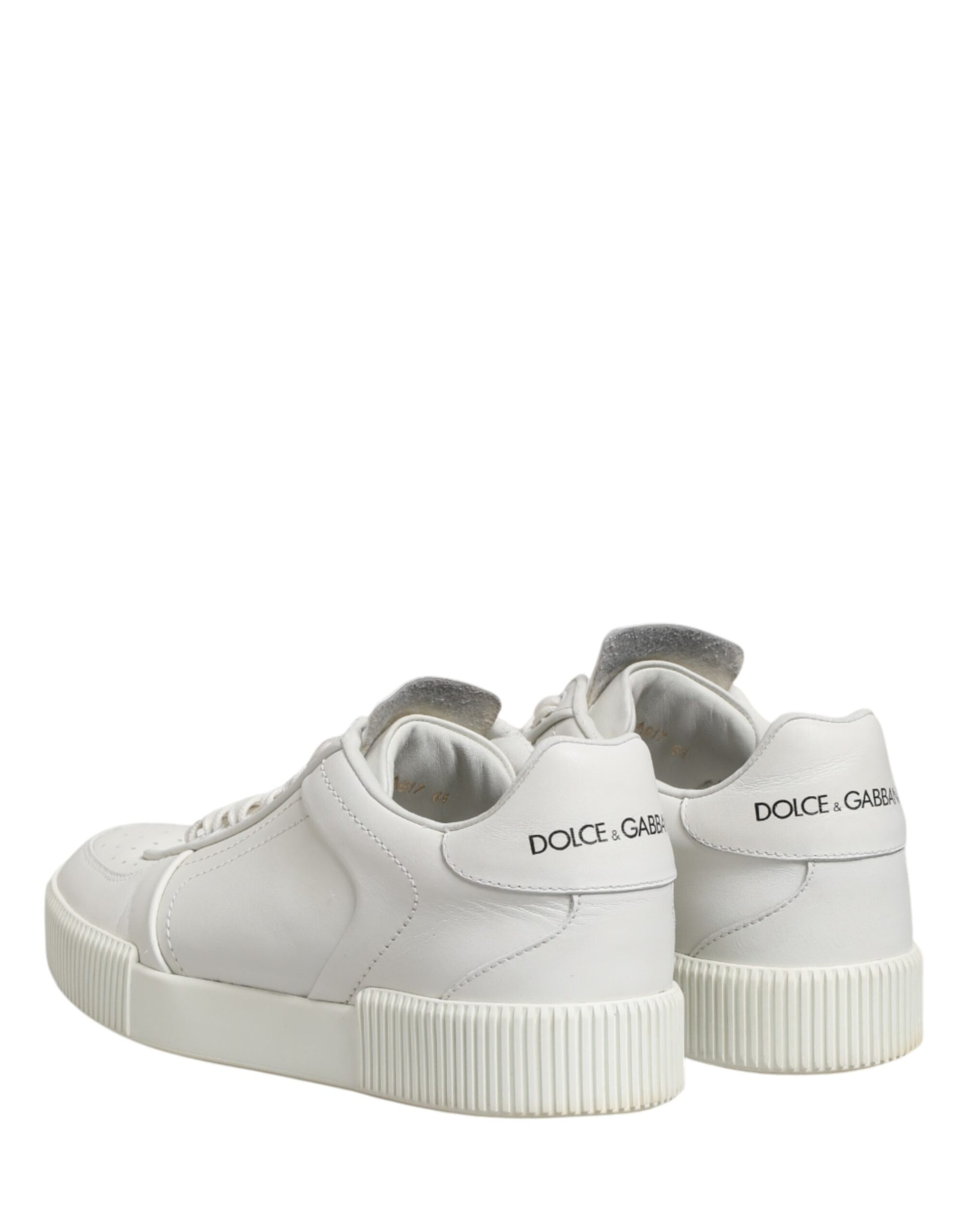 Dolce & Gabbana White MIAMI Calf Low Top Men Sneakers  Shoes | Regal Royce