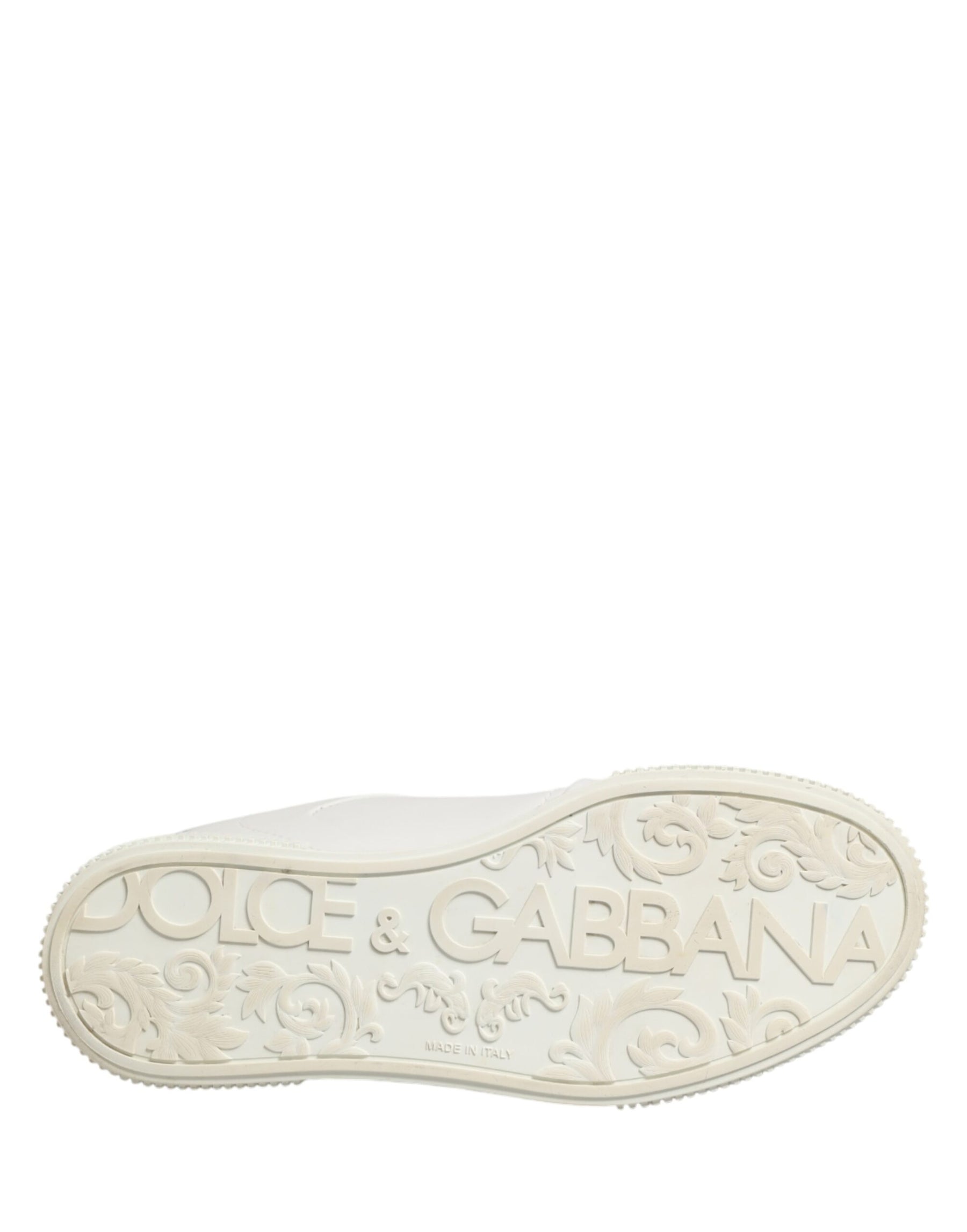 Dolce & Gabbana White MIAMI Calf Low Top Men Sneakers  Shoes | Regal Royce