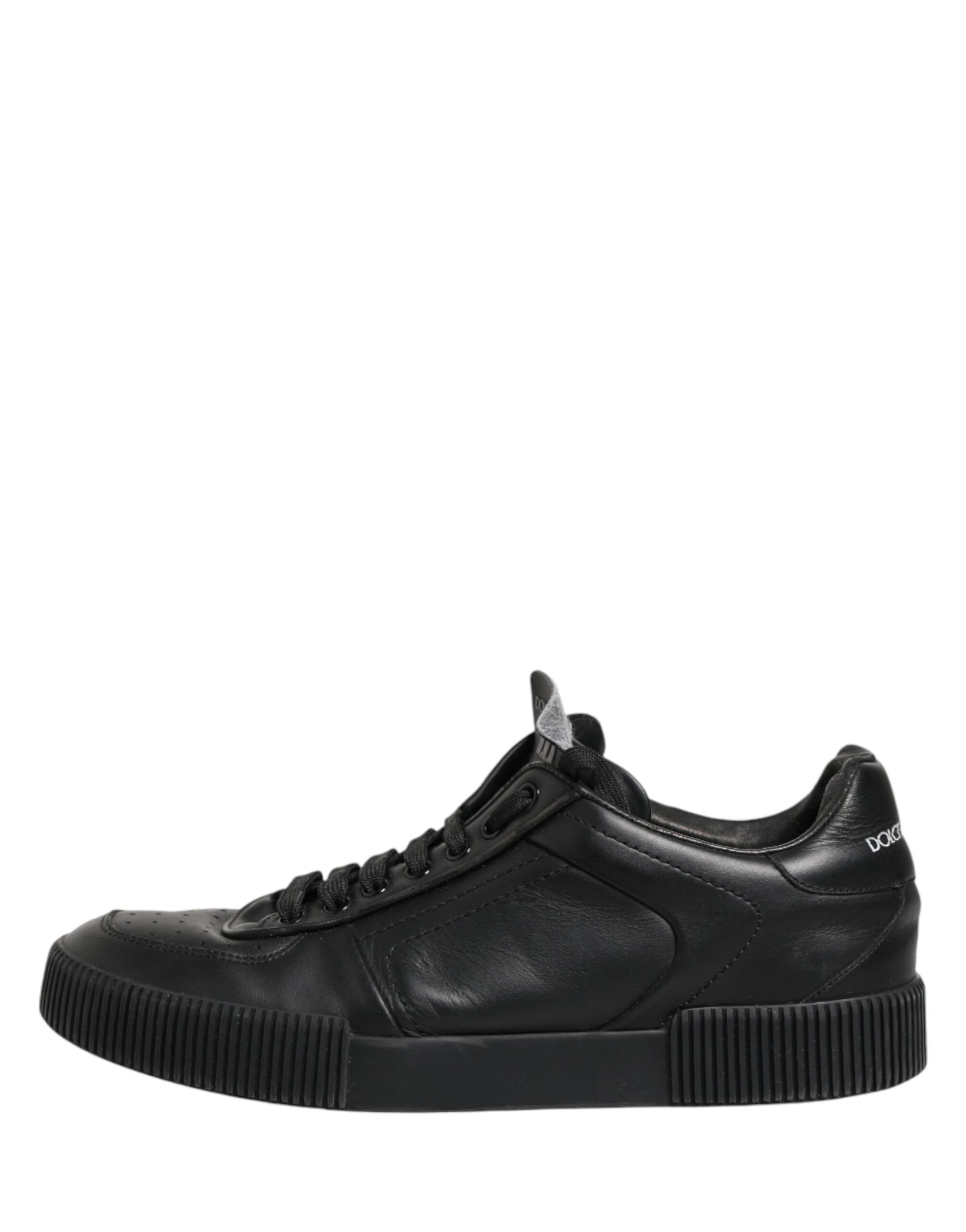 Dolce & Gabbana Black MIAMI Calf Low Top Men Sneakers  Shoes | Regal Royce