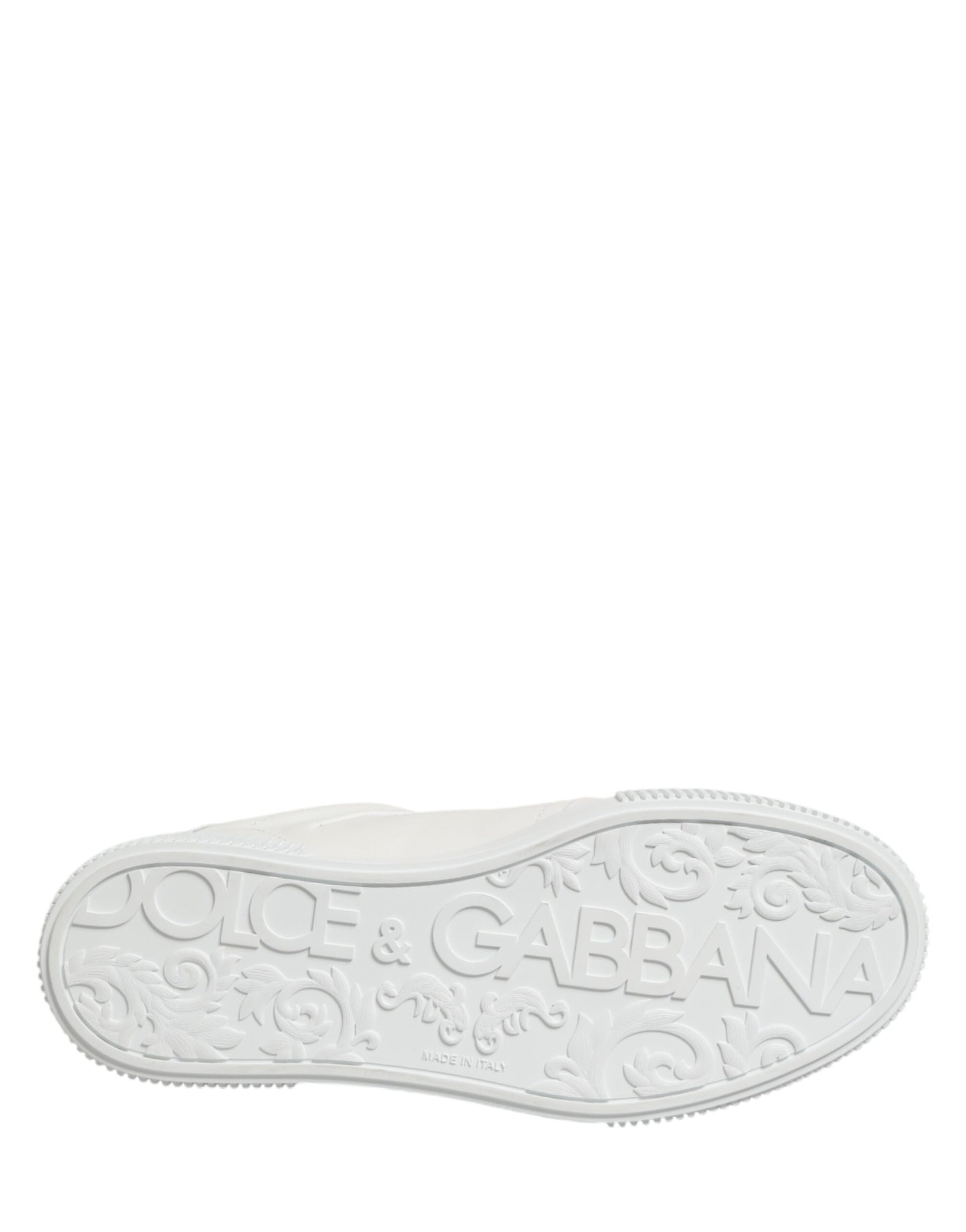 Dolce & Gabbana MIAMI Calf Low Top Men Sneakers  White | Regal Royce