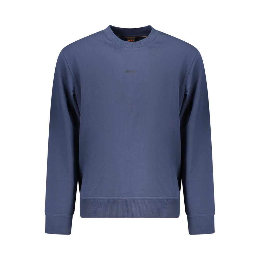 Hugo Boss Blue Cotton Men's Sweatshirt | Regal Royce