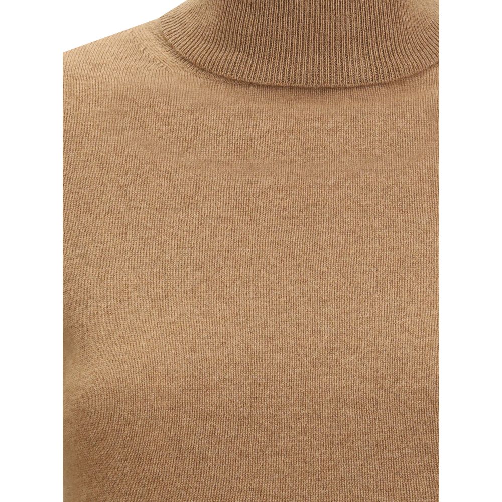Max Mara Brown Wool Turtleneck | Regal Royce