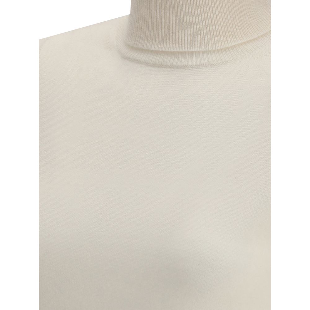 Max Mara White Wool Turtleneck | Regal Royce
