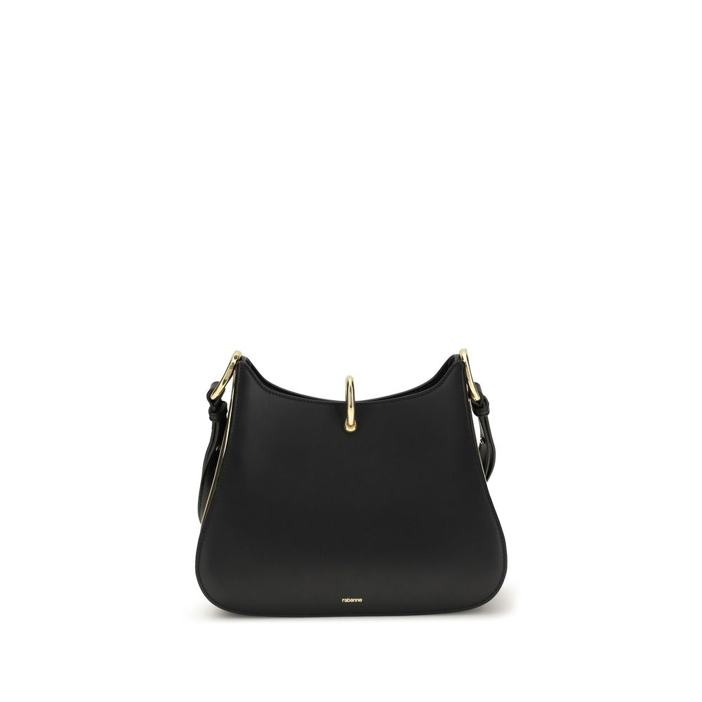 Rabanne Black Calf Leather Bos Taurus Shoulder Bag | Regal Royce