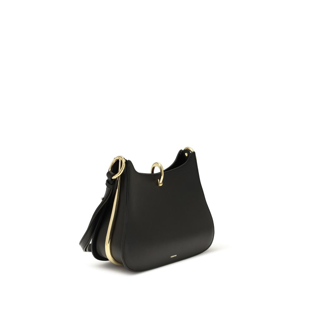 Rabanne Black Calf Leather Bos Taurus Shoulder Bag | Regal Royce