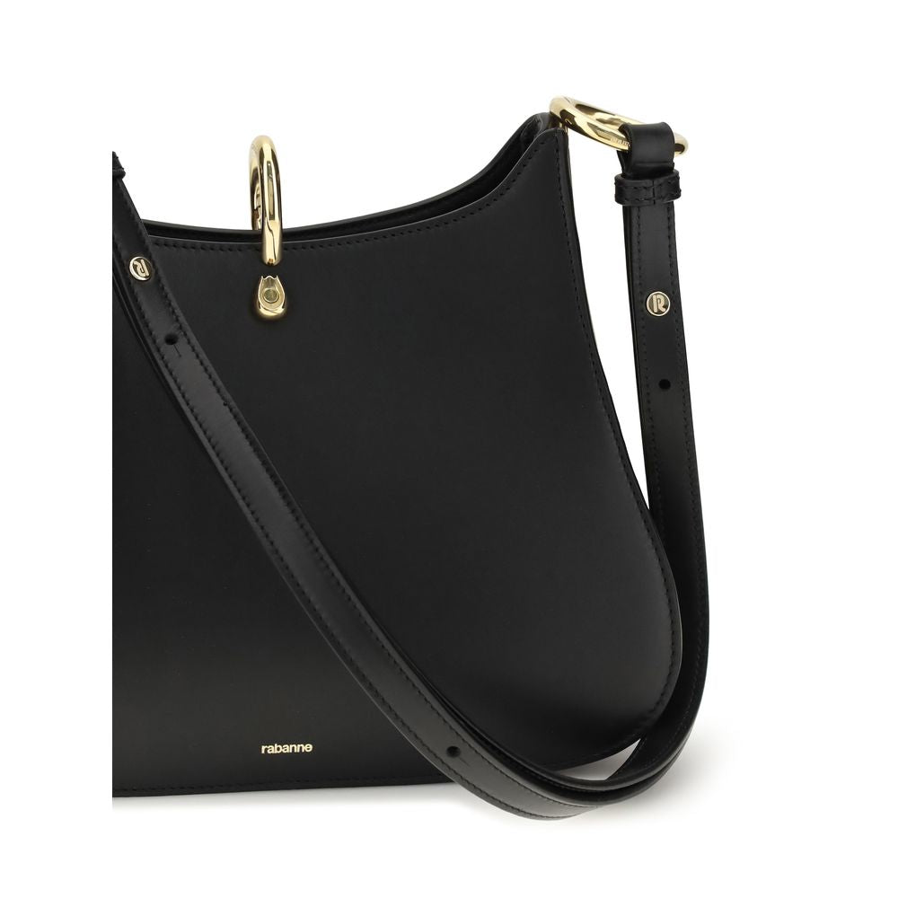 Rabanne Black Calf Leather Bos Taurus Shoulder Bag | Regal Royce