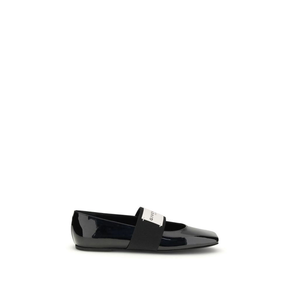 Givenchy Black Leather Ballet Flats | Regal Royce