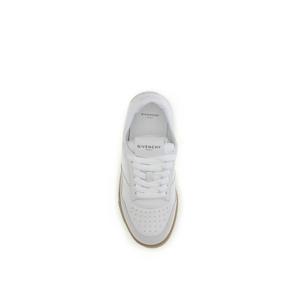 Givenchy White Calf Leather Bos Taurus Chunky Sneakers | Regal Royce