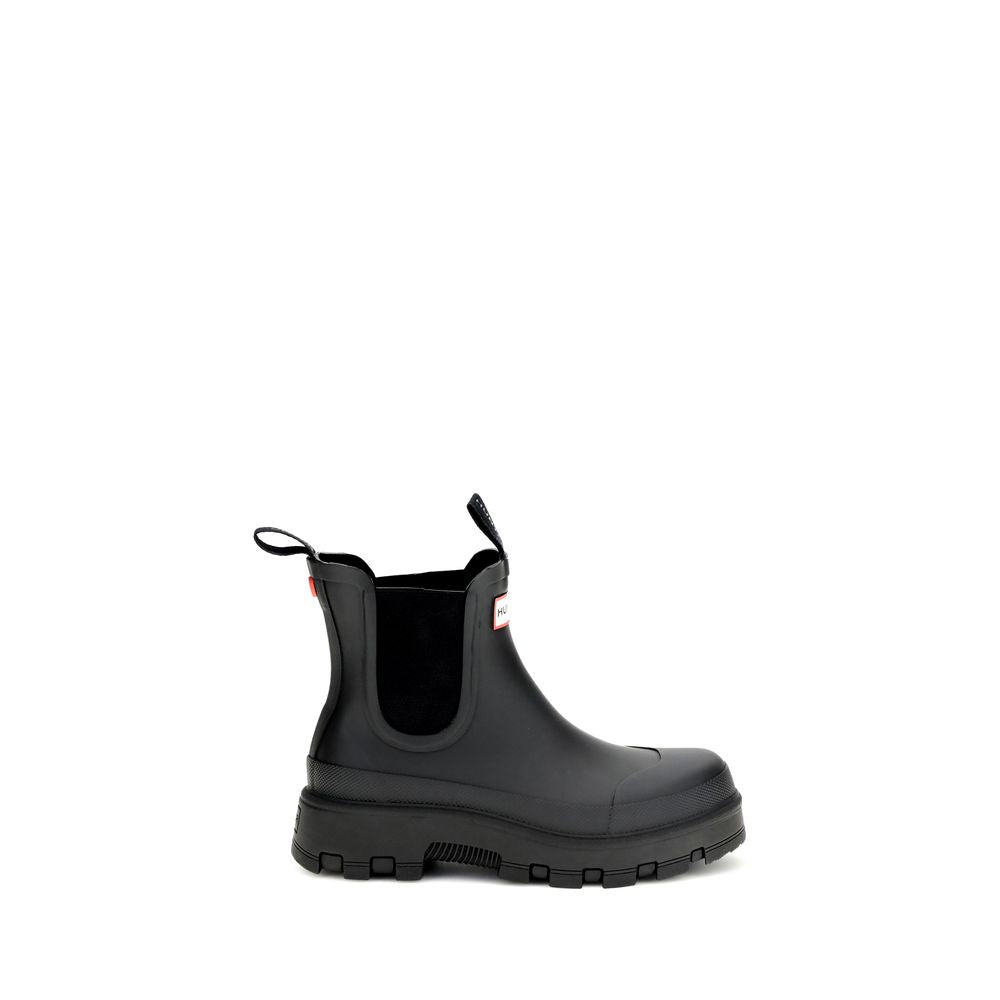 Hunter Black Rubber Chelsea Boots | Regal Royce