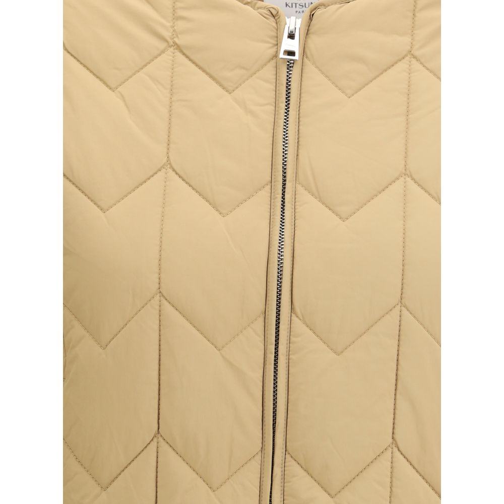 Maison Kitsuné Brown Polyamide Shell Jacket