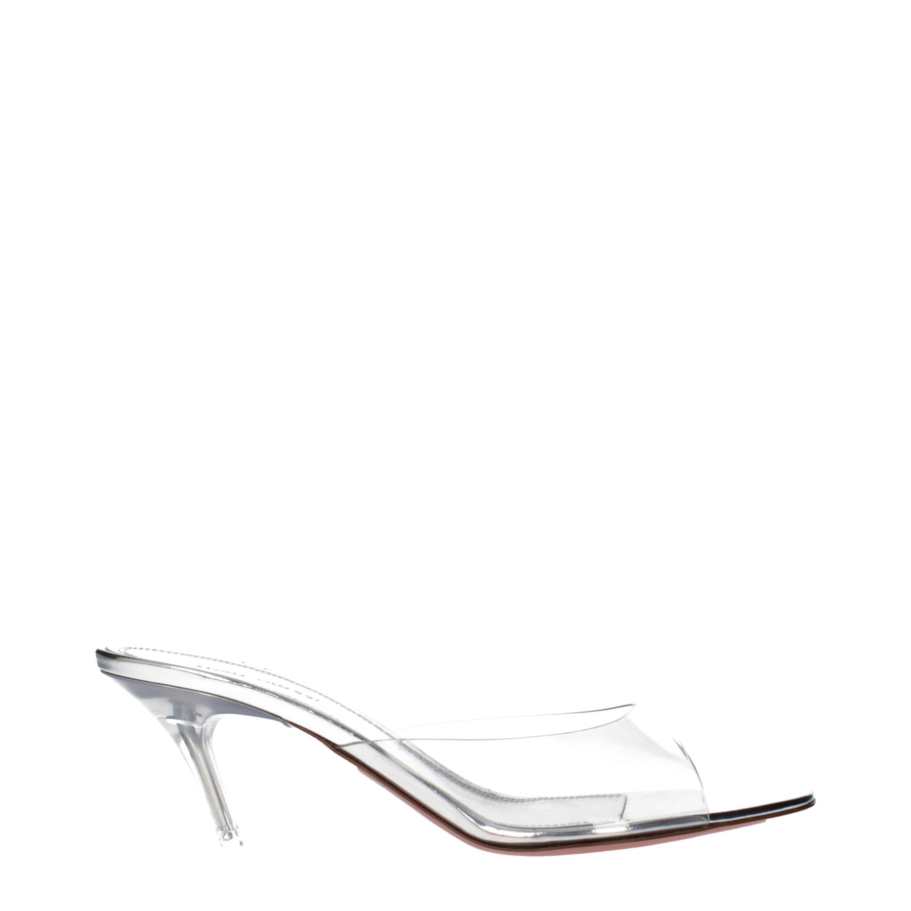 Amina Muaddi Transparent Pvc Stiletto Heel Sandals | Regal Royce