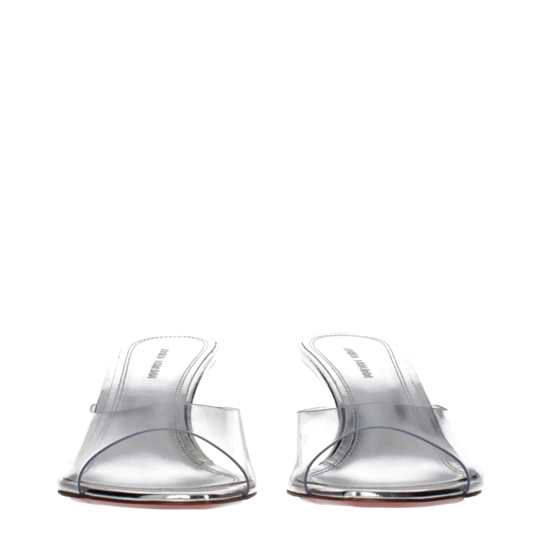 Amina Muaddi Transparent Pvc Stiletto Heel Sandals | Regal Royce