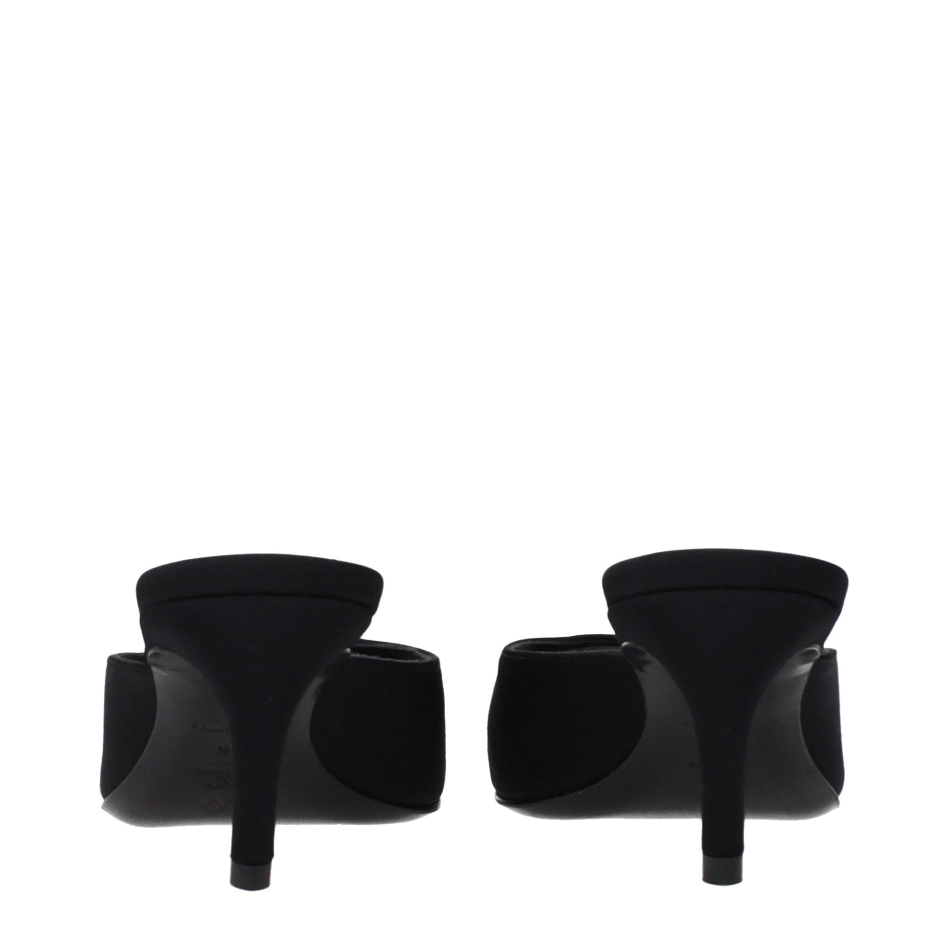 The Attico Black Fabric Flat Sandals | Regal Royce