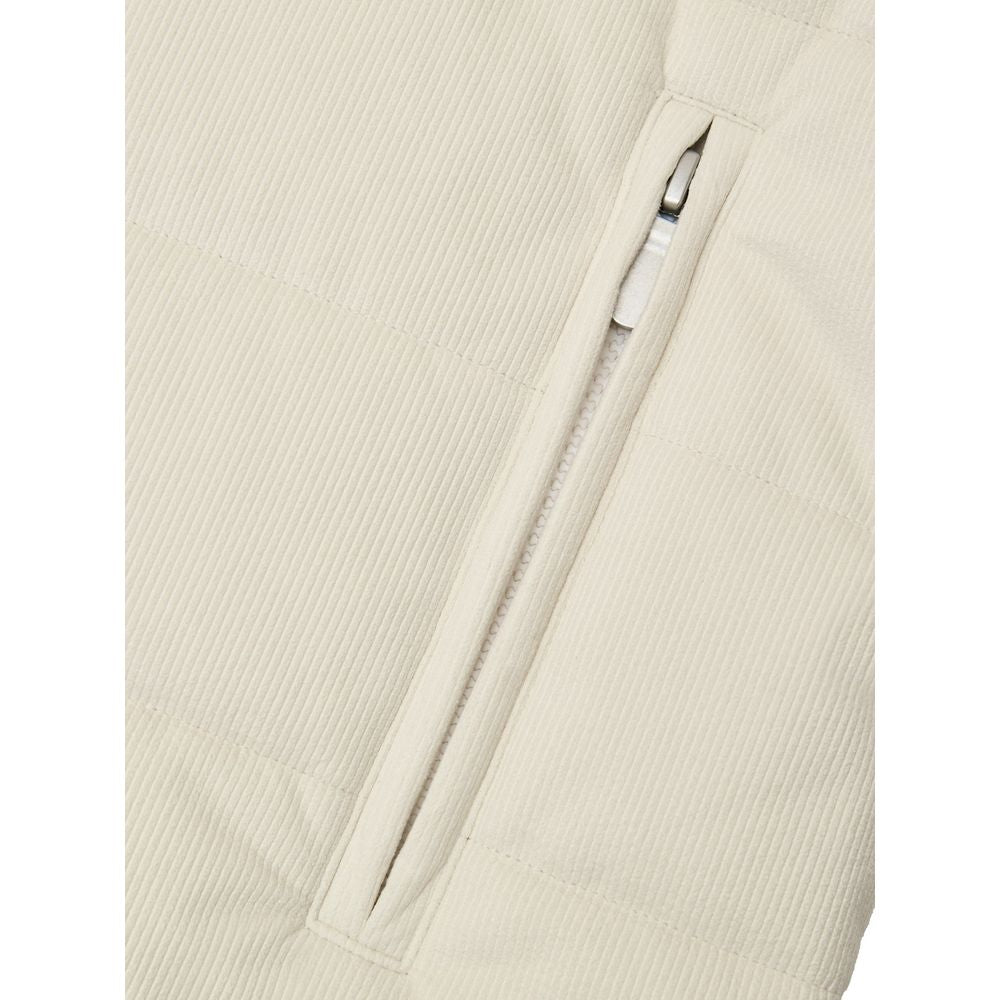 Gran Sasso White Wool Full-Length Jacket