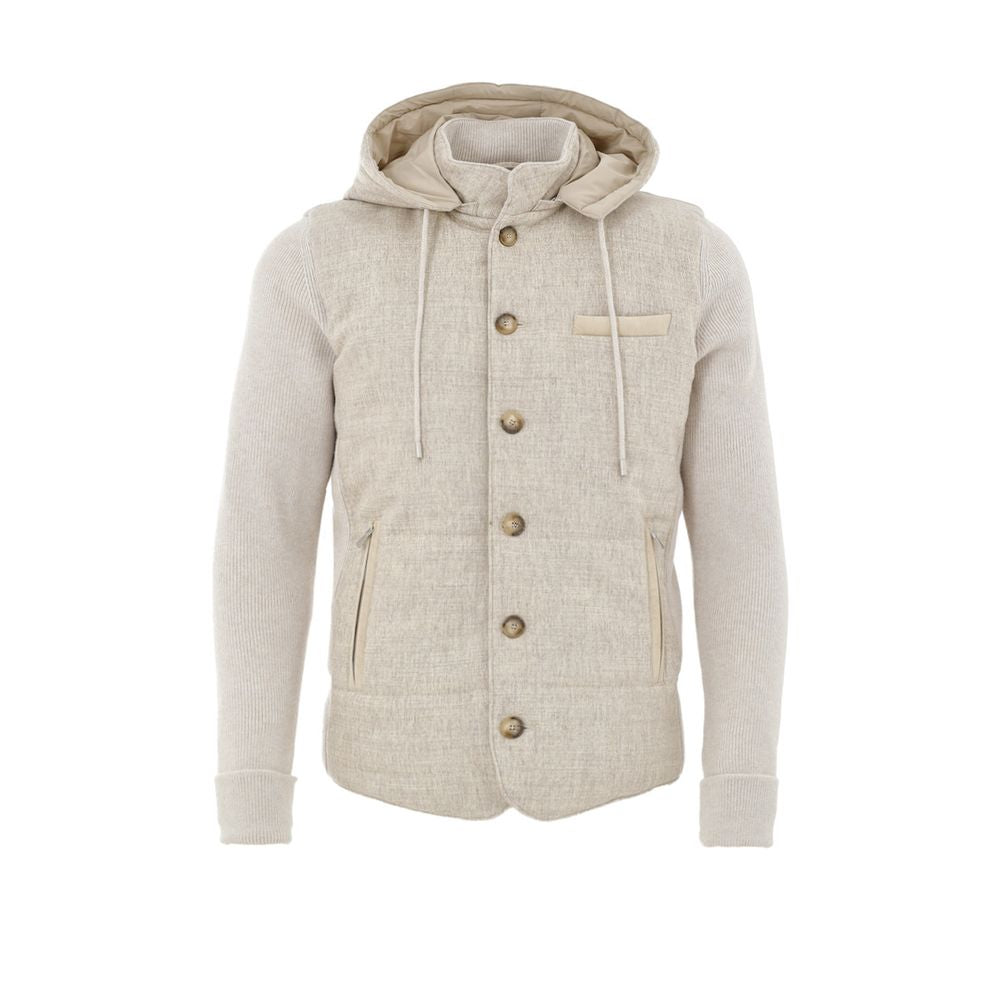 Gran Sasso Beige Wool Shell Jacket