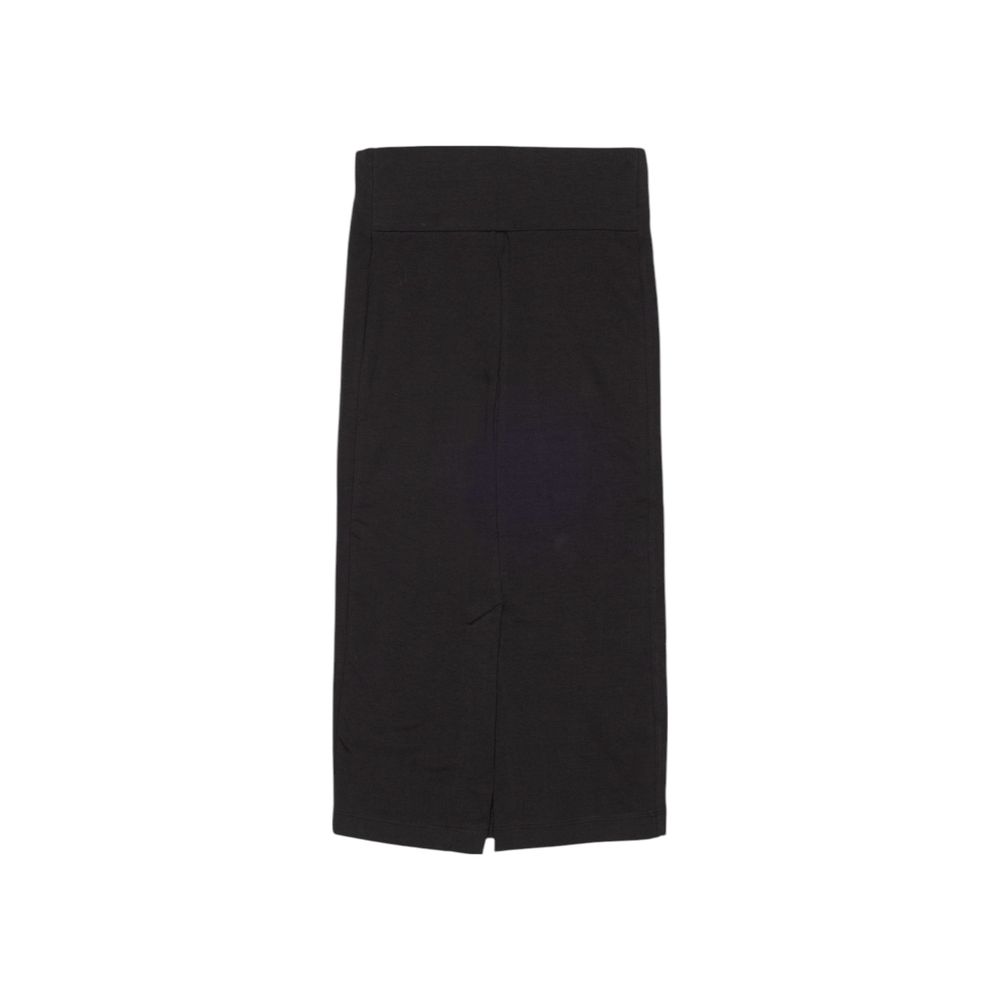 Puma Black Cotton Long Skirt | Regal Royce