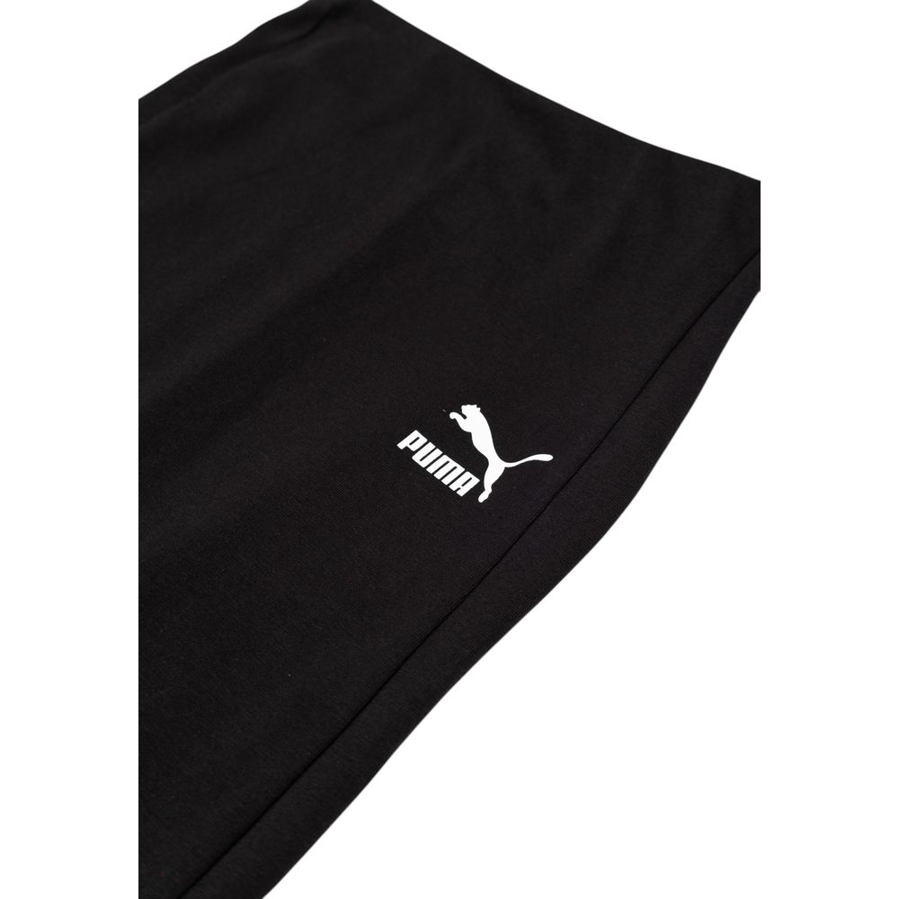 Puma Black Cotton Long Skirt | Regal Royce