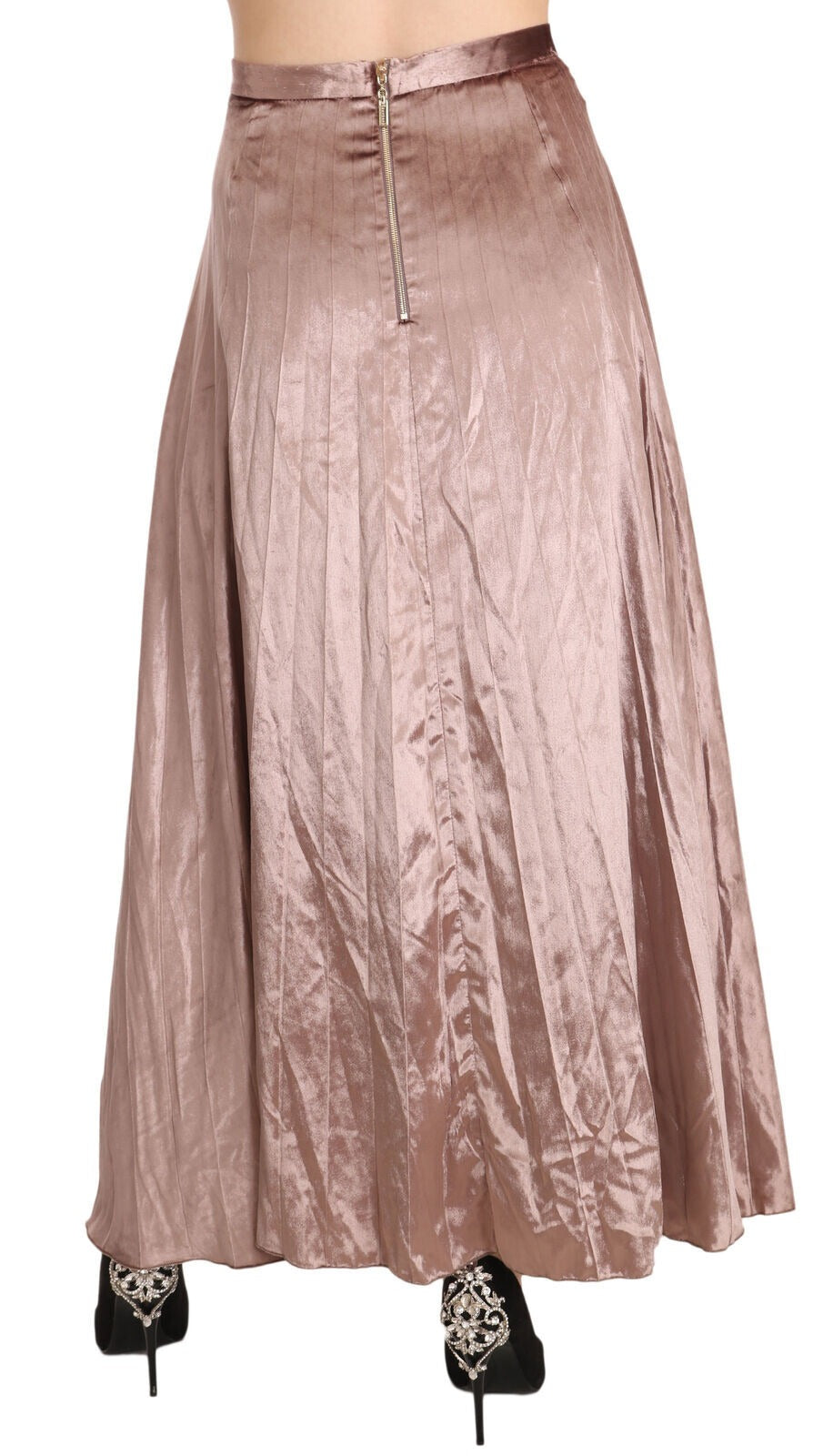 Mangano Chocolate Viscose High Waist A-line Maxi Skirt | Regal Royce