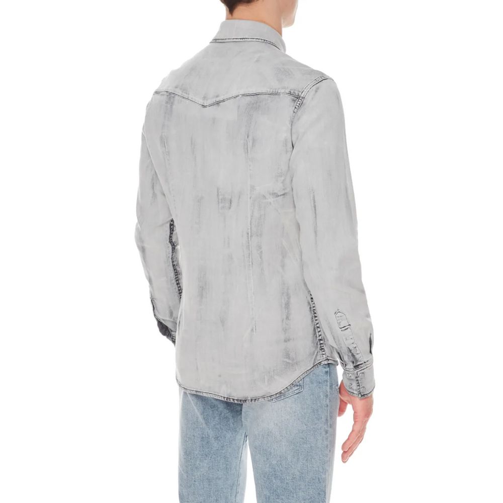 Dolce & Gabbana Gray Cotton Shirt