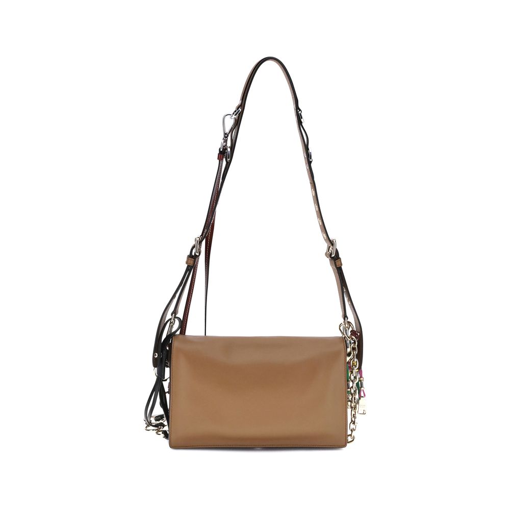 Prada Brown Calf Leather Bos Taurus Shoulder Bag | Regal Royce