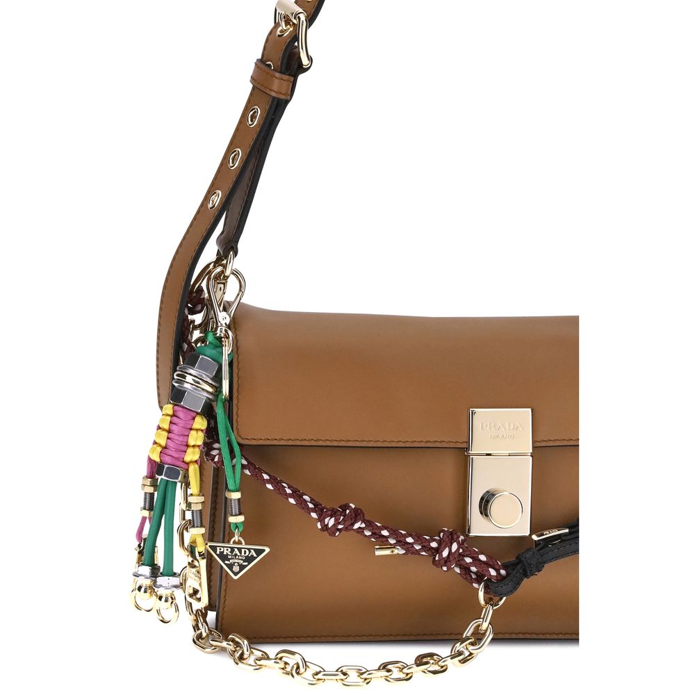 Prada Brown Calf Leather Bos Taurus Shoulder Bag | Regal Royce