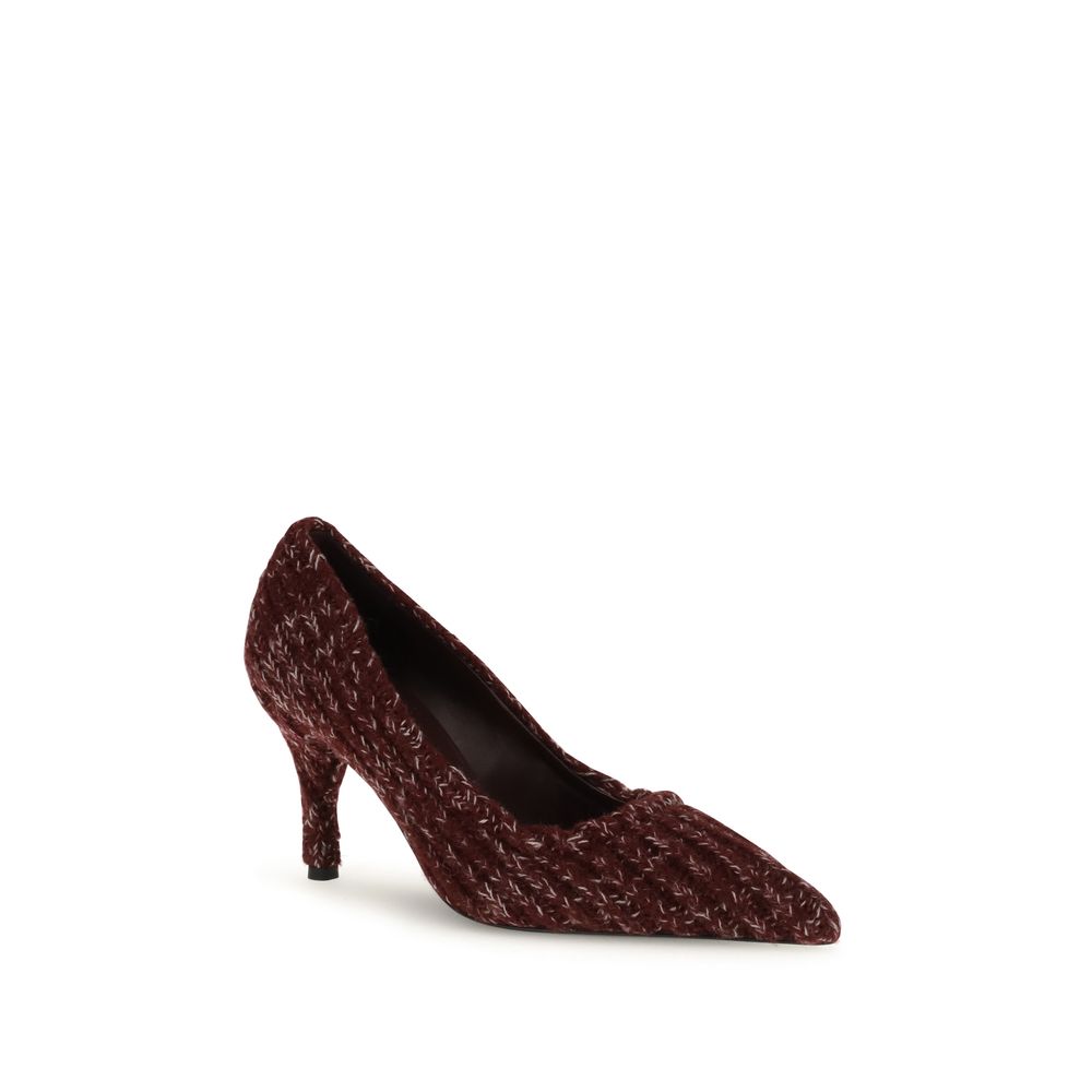 Prada Bordeaux Calf Leather Bos Taurus Platform Pumps | Regal Royce