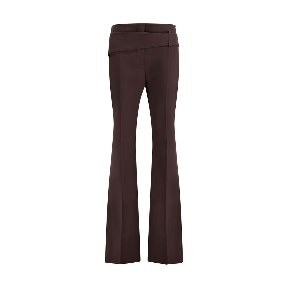 Max Mara Purple Polyester Dress Pants