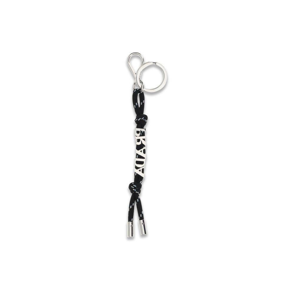 Prada Black Recycled Polyester Keychain | Regal Royce
