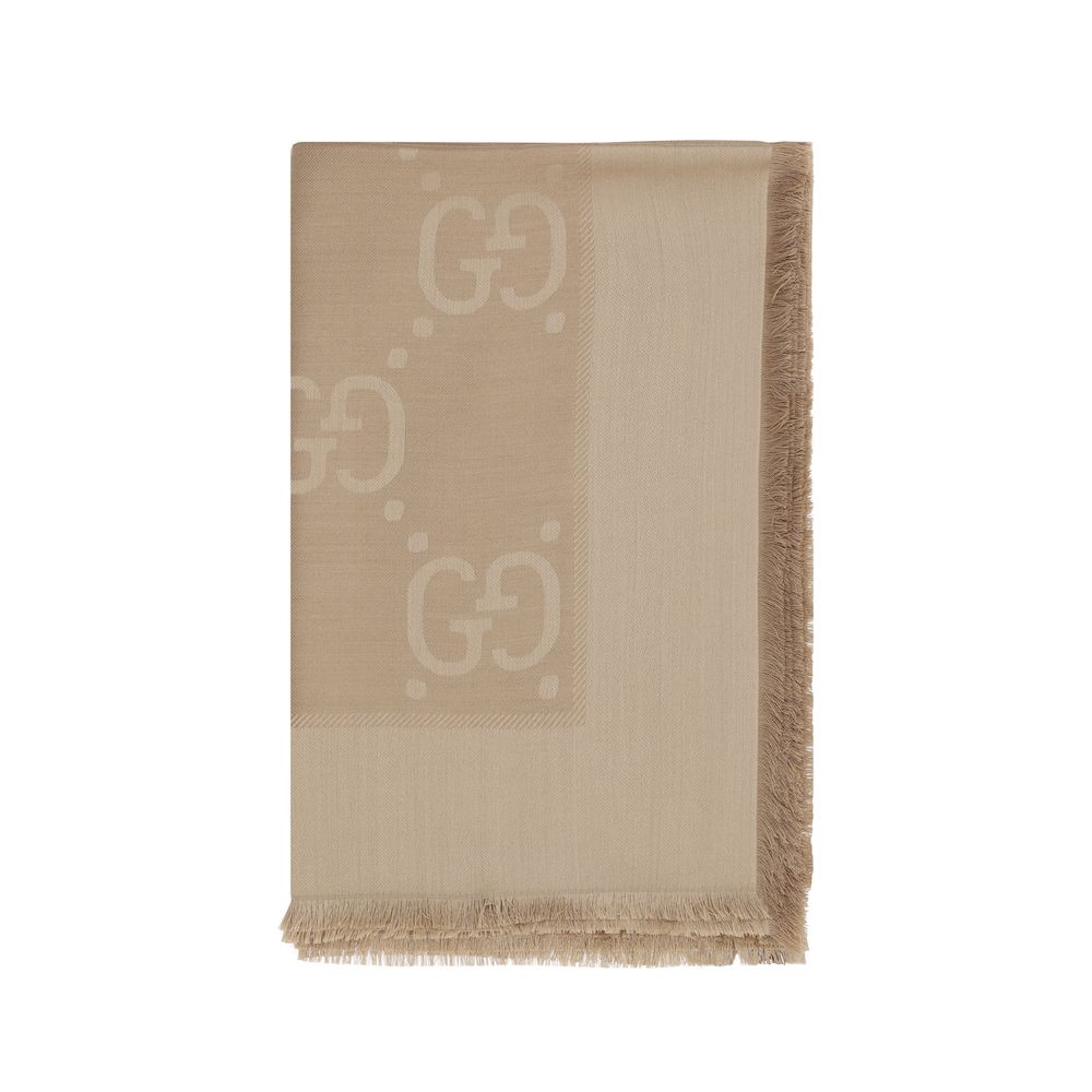Gucci Brown Wool Scarf