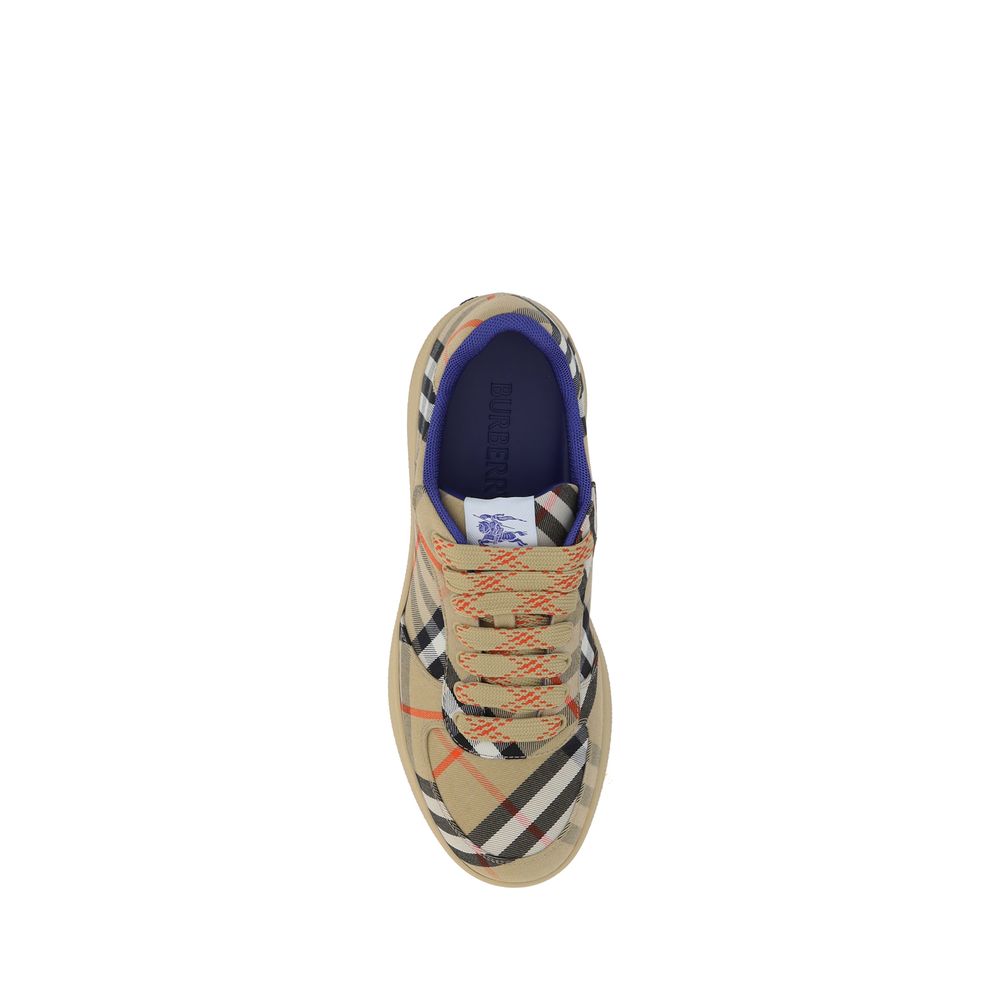 Burberry Beige Polyester Low Top Sneakers | Regal Royce