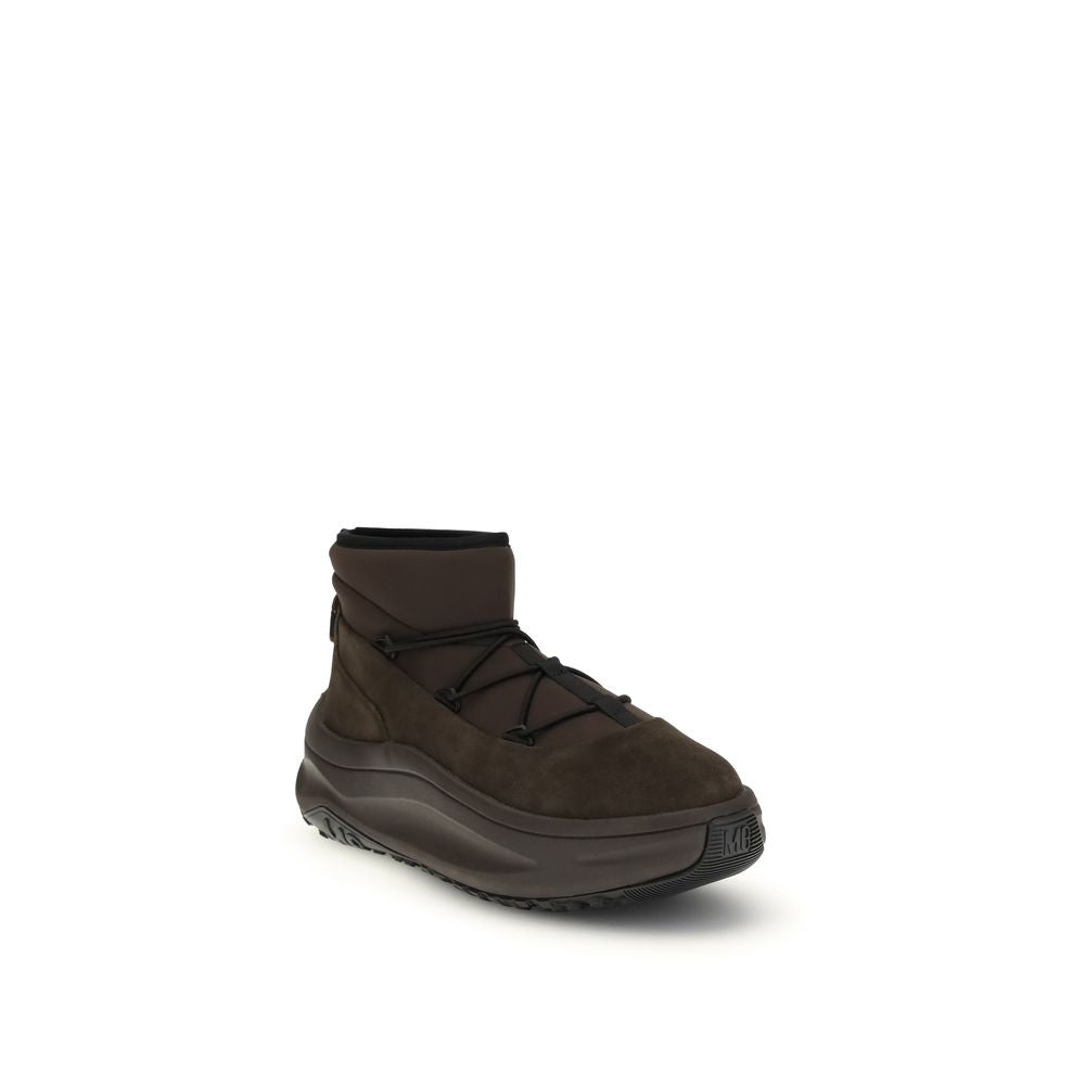 Moon Boot Brown Polyester Lace-Up Boots | Regal Royce