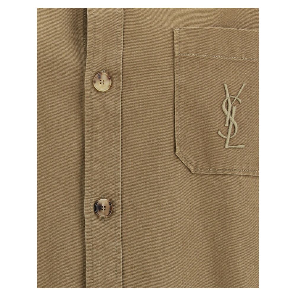 Saint Laurent Bicolor Cotton Denim Jacket | Regal Royce