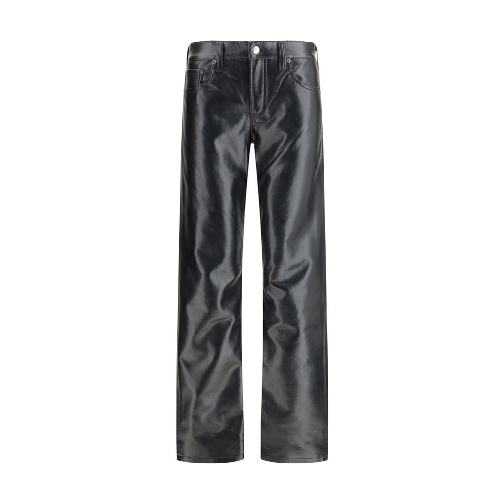 Agolde Black Leather Pants | Regal Royce