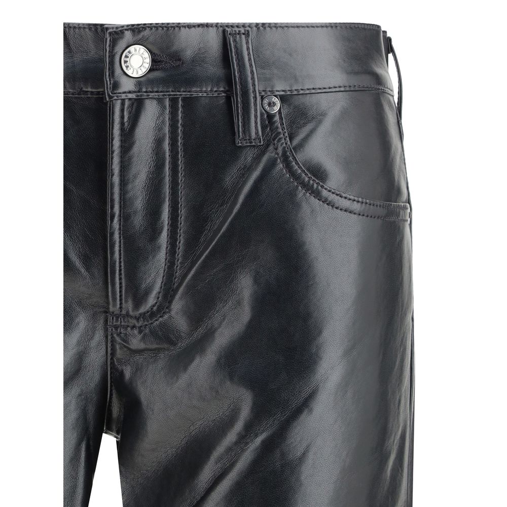 Agolde Black Leather Pants | Regal Royce