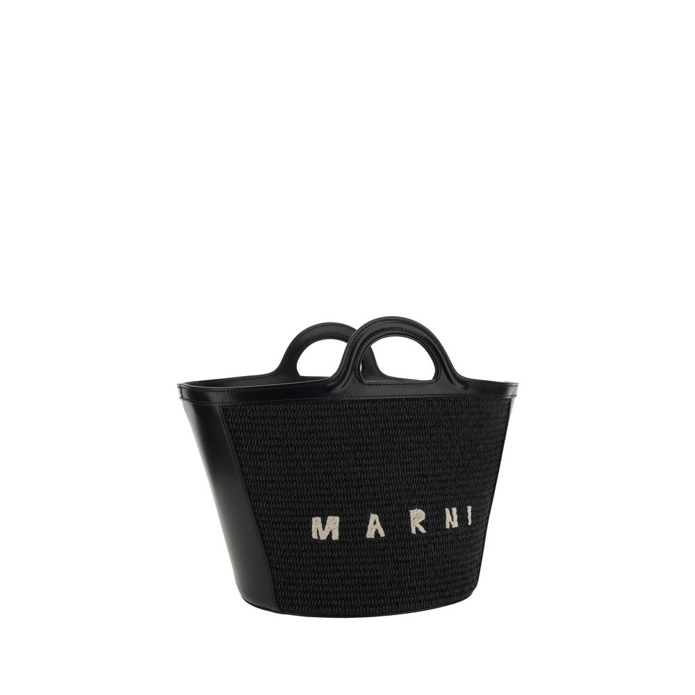 Marni Black Cotton Shoulder Bag | Regal Royce