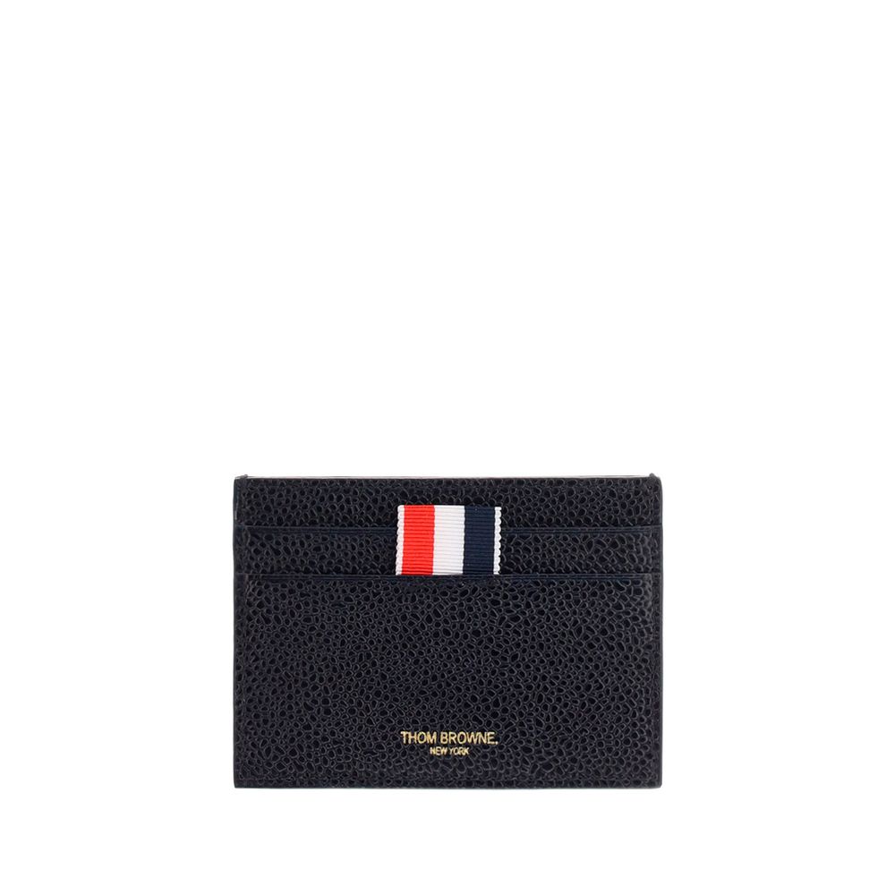 Thom Browne Black Calf Leather Bos Taurus Wallet | Regal Royce