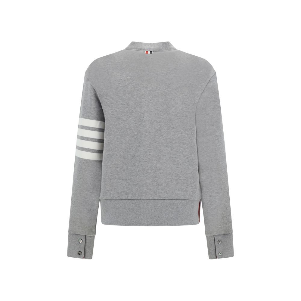 Thom Browne Gray Cotton Cardigan | Regal Royce