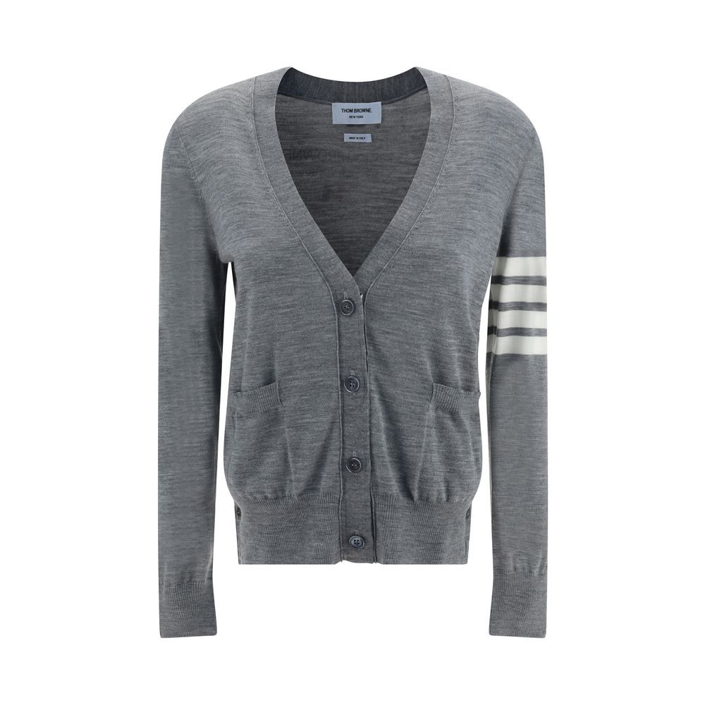 Thom Browne Gray Fleece Wool Polo Shirt