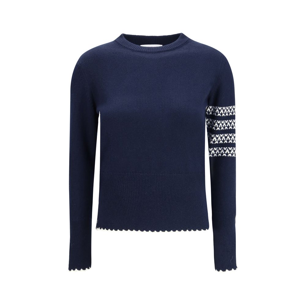Thom Browne Blue Fleece Wool Sweatshirt | Regal Royce