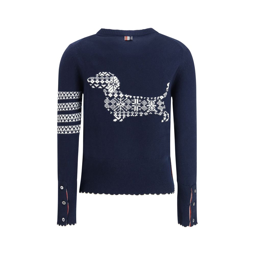 Thom Browne Blue Fleece Wool Sweatshirt | Regal Royce