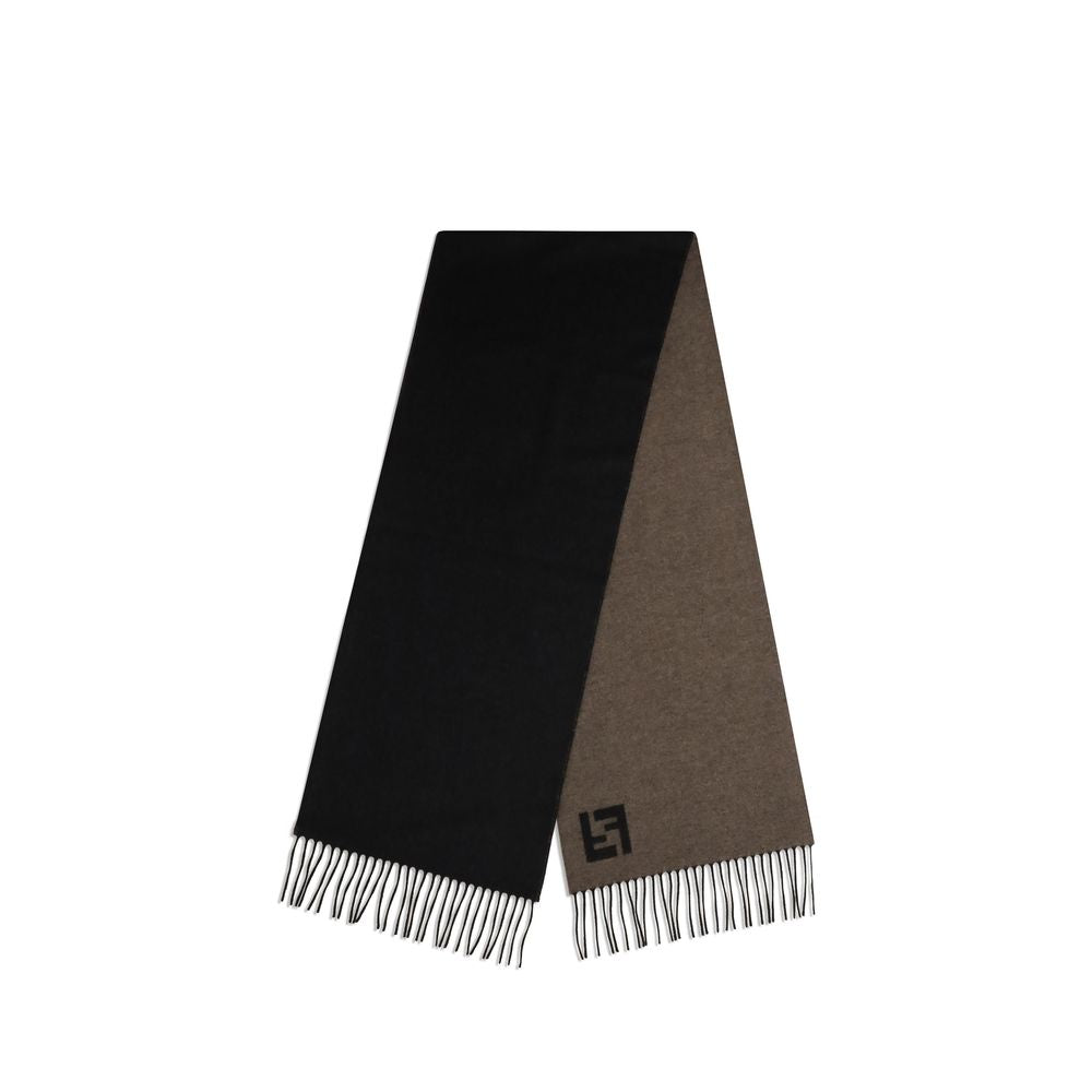 Fendi Black Wool Scarf