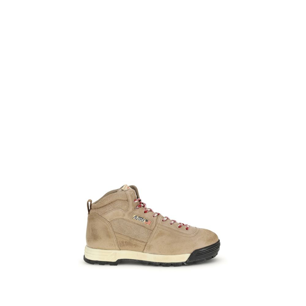 Autry Beige Rubber Lace-Up Boots | Regal Royce