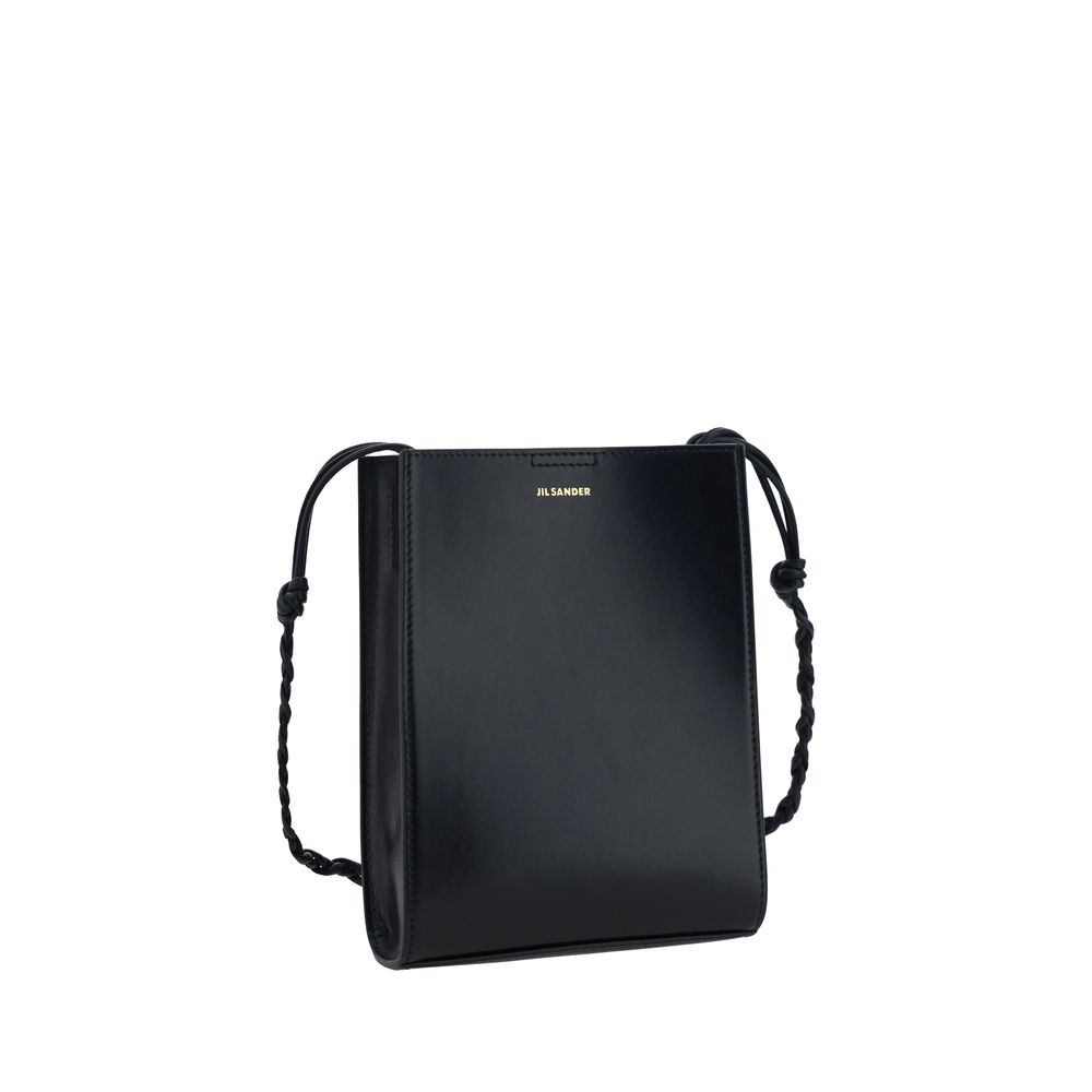 Jil Sander Black Calf Leather Bos Taurus Shoulder Bag | Regal Royce