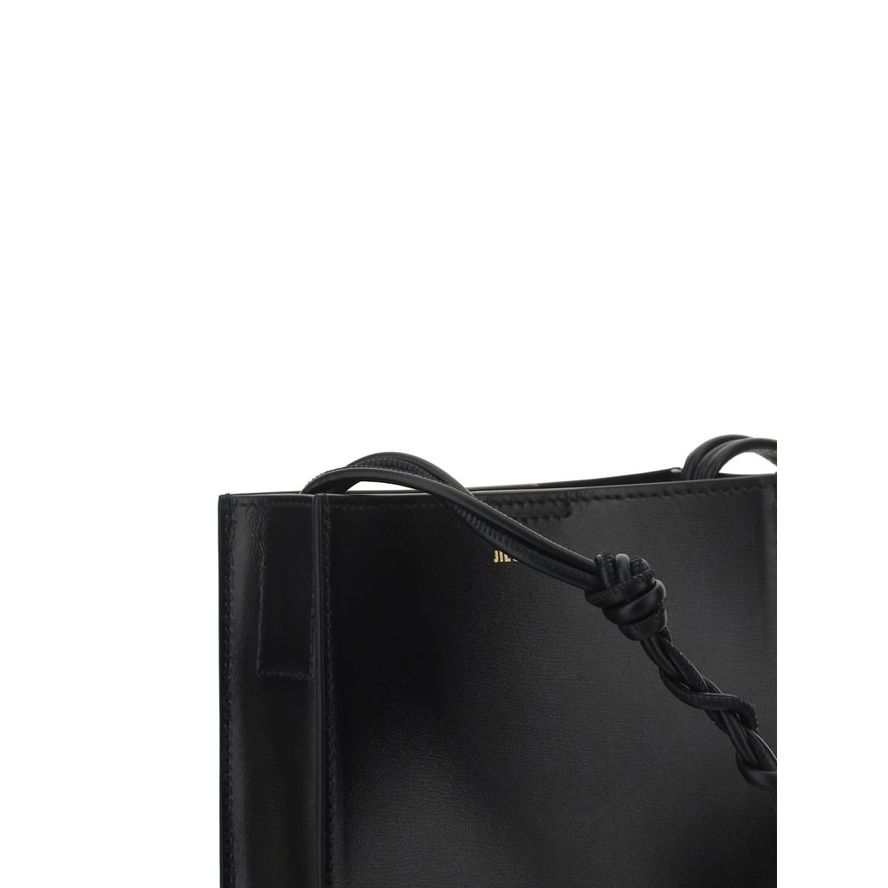 Jil Sander Black Calf Leather Bos Taurus Shoulder Bag | Regal Royce