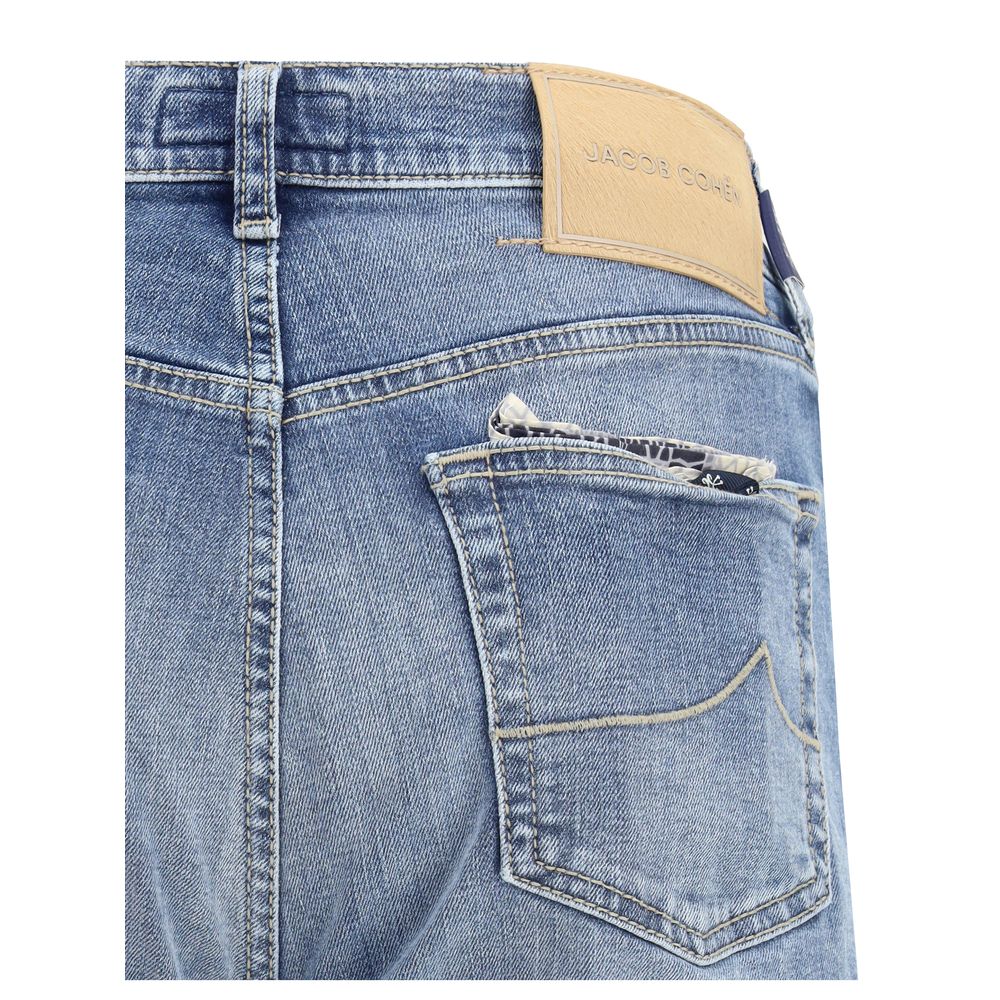 Jacob Cohen Blue Cotton Relaxed Fit Jeans | Regal Royce
