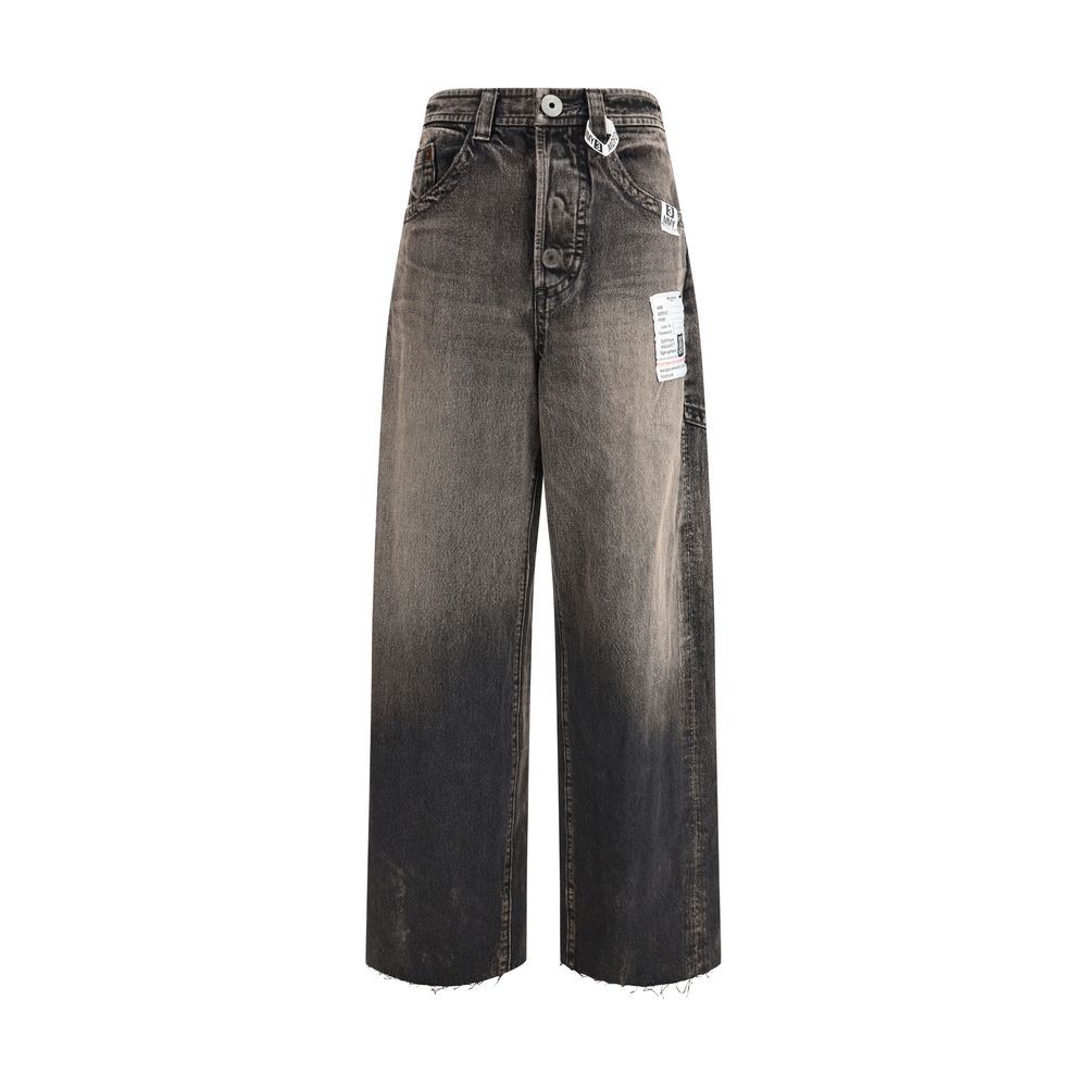 Maison Mihara Yasuhiro Black Cotton Jeans Denim | Regal Royce