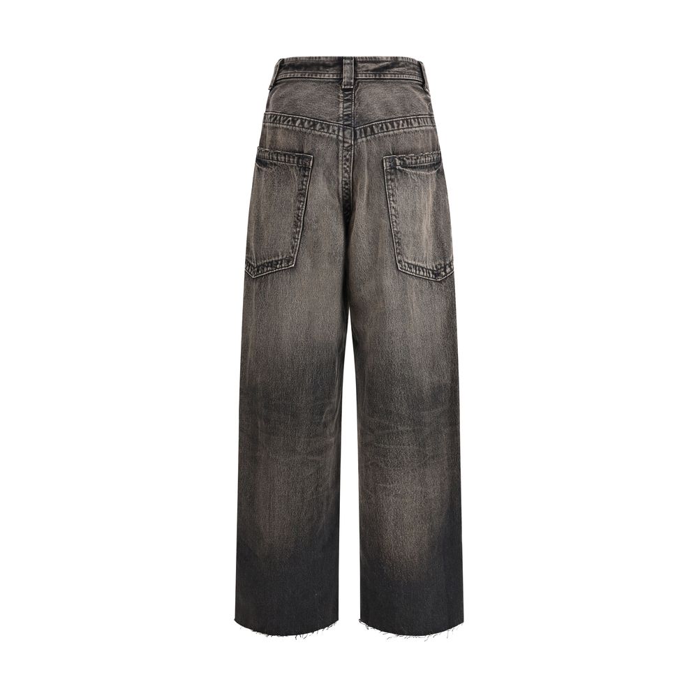Maison Mihara Yasuhiro Black Cotton Jeans Denim | Regal Royce