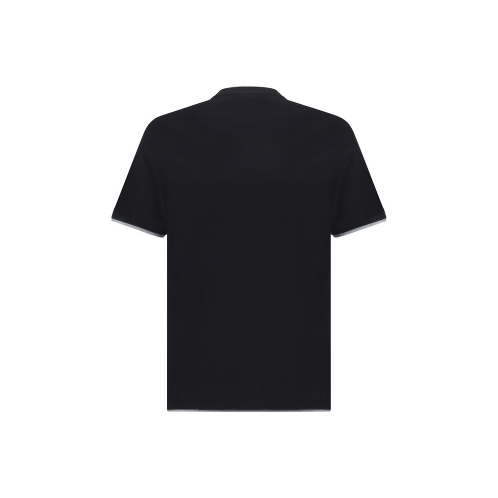 Brunello Cucinelli Black Cotton T-Shirt | Regal Royce