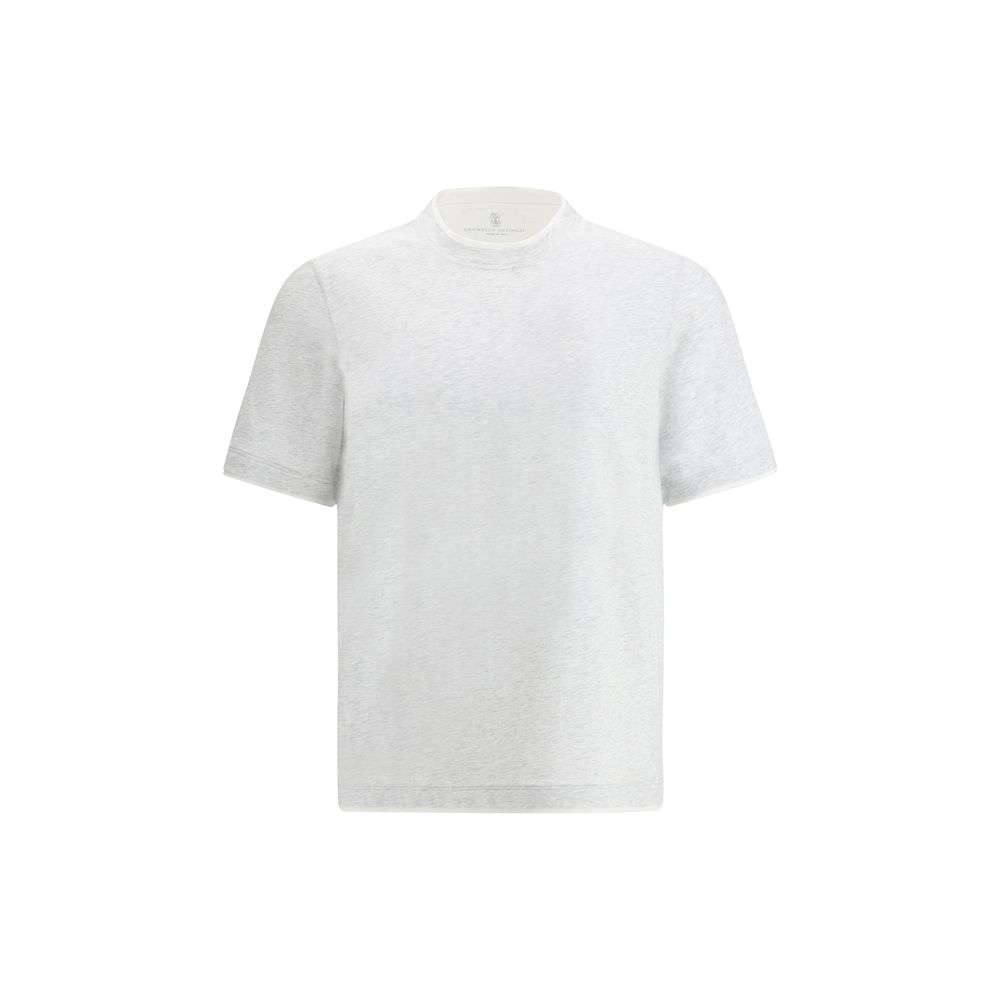 Brunello Cucinelli Gray Cotton T-Shirt | Regal Royce