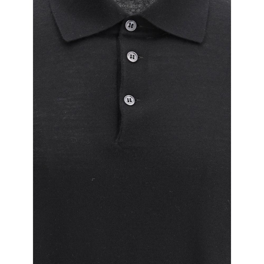 Brunello Cucinelli Black Cashmere Dress Shirt | Regal Royce